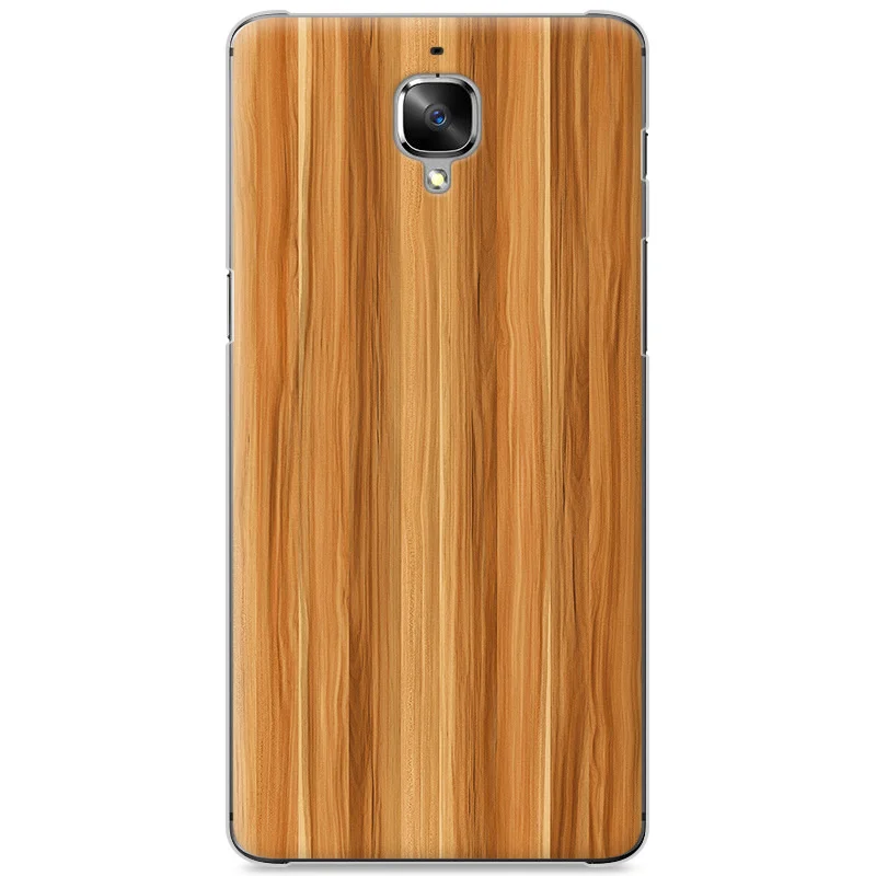Для oneplus 3 Т purecolor камня и дерева зерна окрашены жесткий PC Shell задняя крышка для т