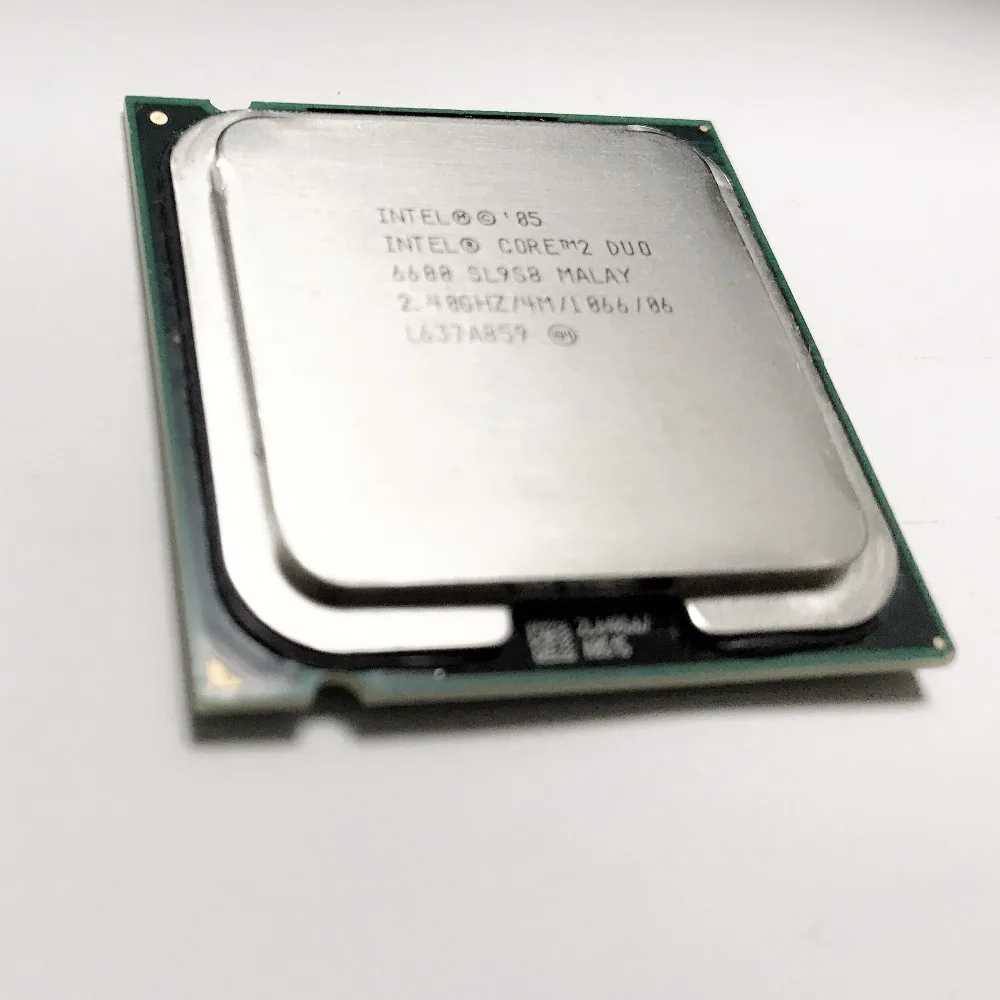 Супер приятный внешний вид процессор Intel E6600 Core 2 Duo Socket 775 cpu 2,40 GHz 4M 1066MHz тест хорошо