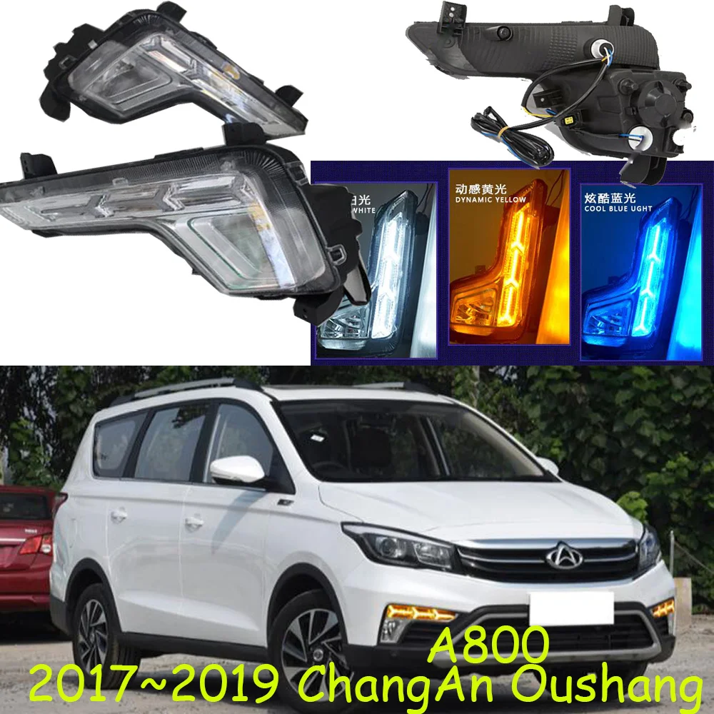 Видео бампер для дневсветильник ChangAn автомобильные аксессуары Ou shang A500 2015 ~ 2018/A800