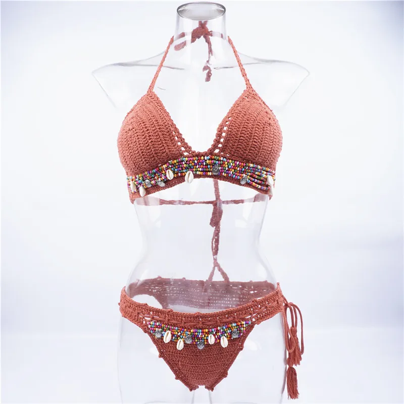 Купальник Летний Новый вязаные бикини женский купальник 2018 сексуальный комплект