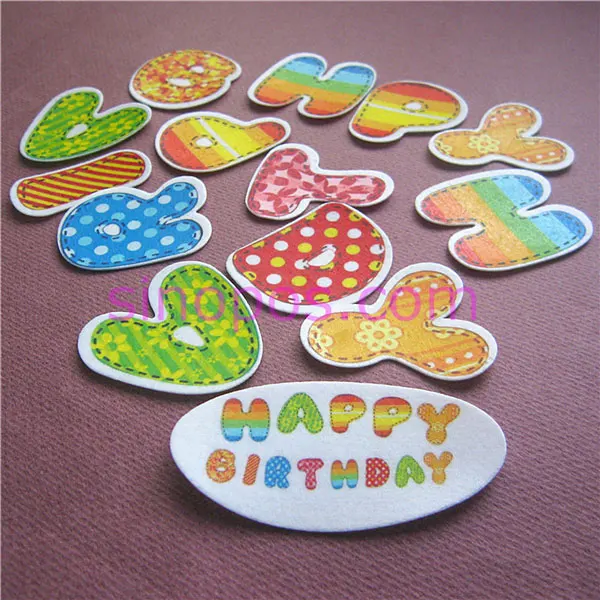 Съедобная рисовая бумага Hyun цвета с днем рождения буквы для торта блюдо еда кекс