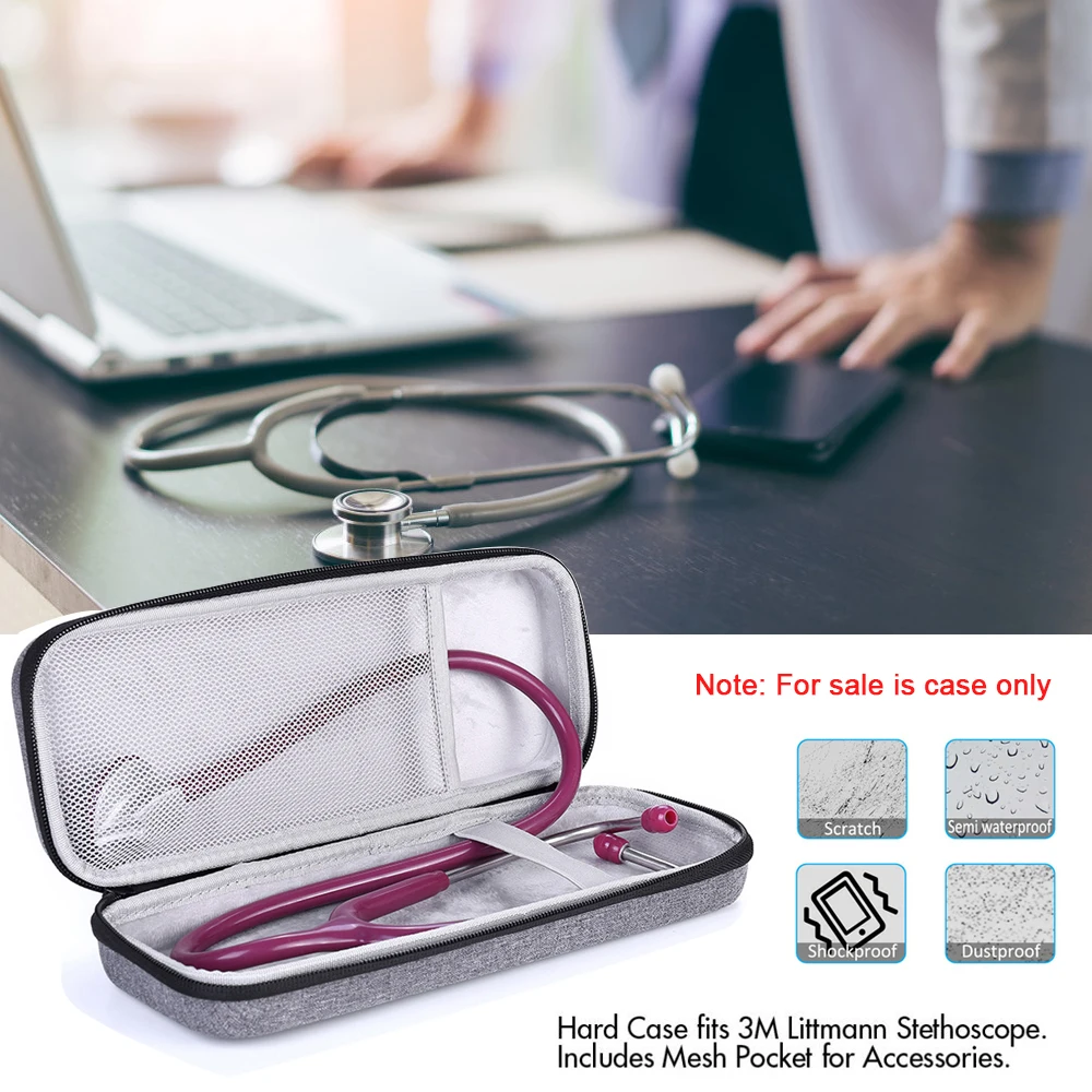 2019 Жесткий EVA портативный стетоскоп сумка чехол Чехол для 3M Littmann Classic III/MDF/ADC/Omron и