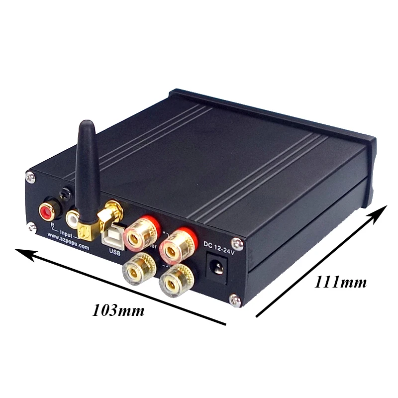 Lusya QCC3003 Bluetooth 5 0 цифровой усилитель мощности TPA3116D2 2 стерео 100 Вт + аудио PCM5102 DAC