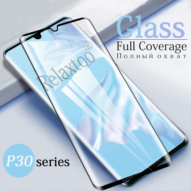 3D изогнутое закаленное стекло для huawei p30 lite световая Защитная пленка экрана hauwei pro