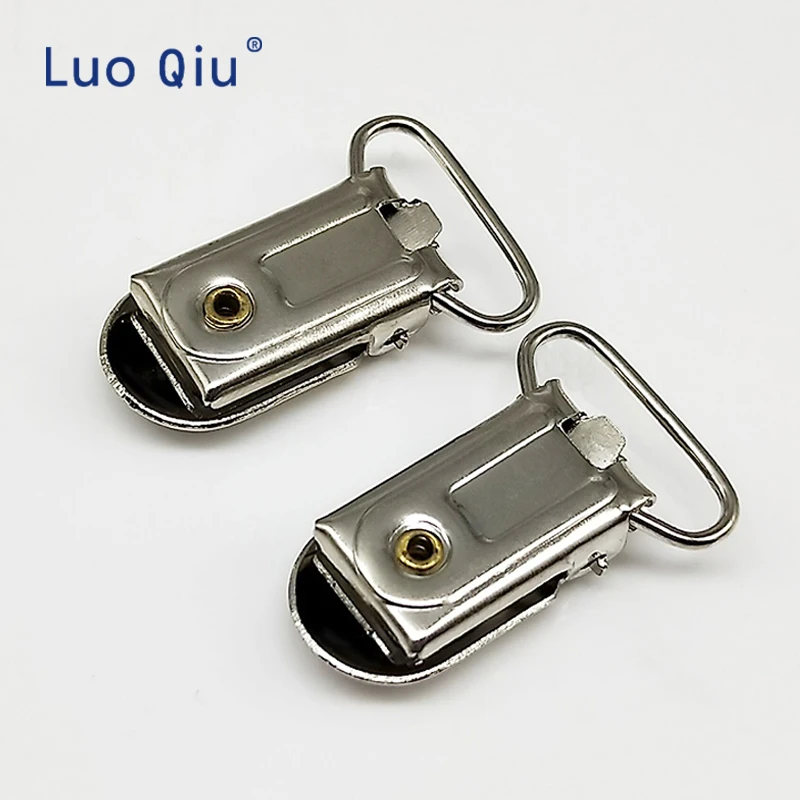 Luo Qiu 5 шт./лот U форма 35*20 мм Серебристые подтяжки зажимы для брюк практичные клипса