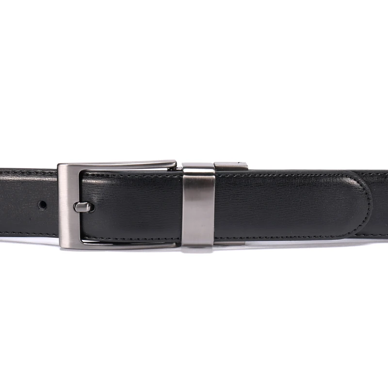 New Fashion Male Reversible Leather Belt Men Business Trouser Belt Genuine Men Leather Belts For Jeans 85cm To 160cm