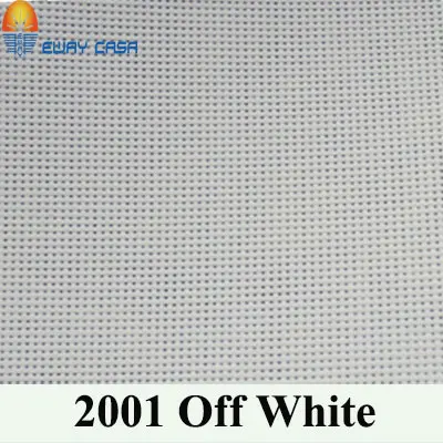 2001 Off White EWAY CASA Индивидуальные рулонные шторы УФ-блокировка Солнцезащитный крем 4% тень тени Водонепроницаемый Огнезащитный B1 № 2000 - Цвет: 2001 Off White