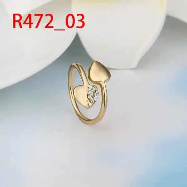 Wholesale Exquisite Rings rose gold Gold Color with zircon Heart Wedding Ring fashion Environmental Jewelry For Women R472 | Украшения и
