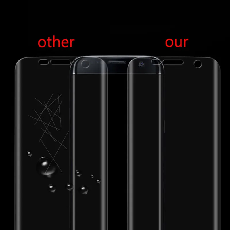 SemgCeKen полная 3d изогнутая Защитная пленка для экрана samsung galaxy s7 s 7 s7edge edge Прозрачная