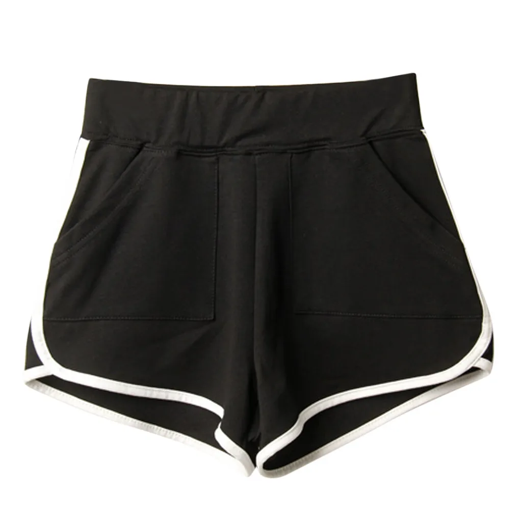 A Casual Shorts Women Lace Up Shorts Szorty Kurze Hosen Frauen Pantaloncini Donna Sports Shorts Ladies Sport Casual Beach Z4 - Цвет: A
