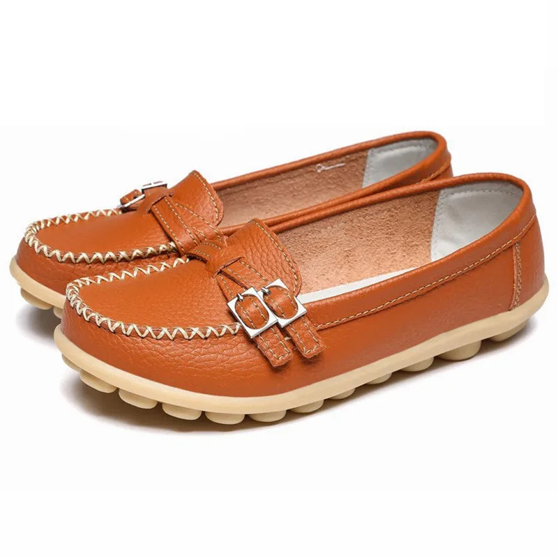Новинка 2018 года женская обувь из мягкой натуральной кожи женские лоферы без