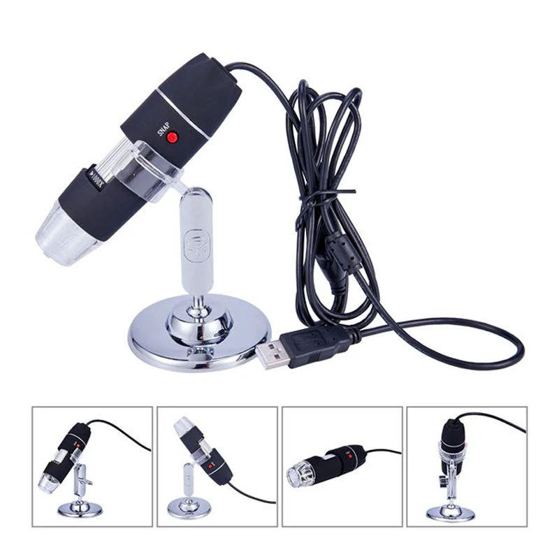 1000X зум 8 LED USB микроскоп биологический цифровая Лупа эндоскоп камера видео с