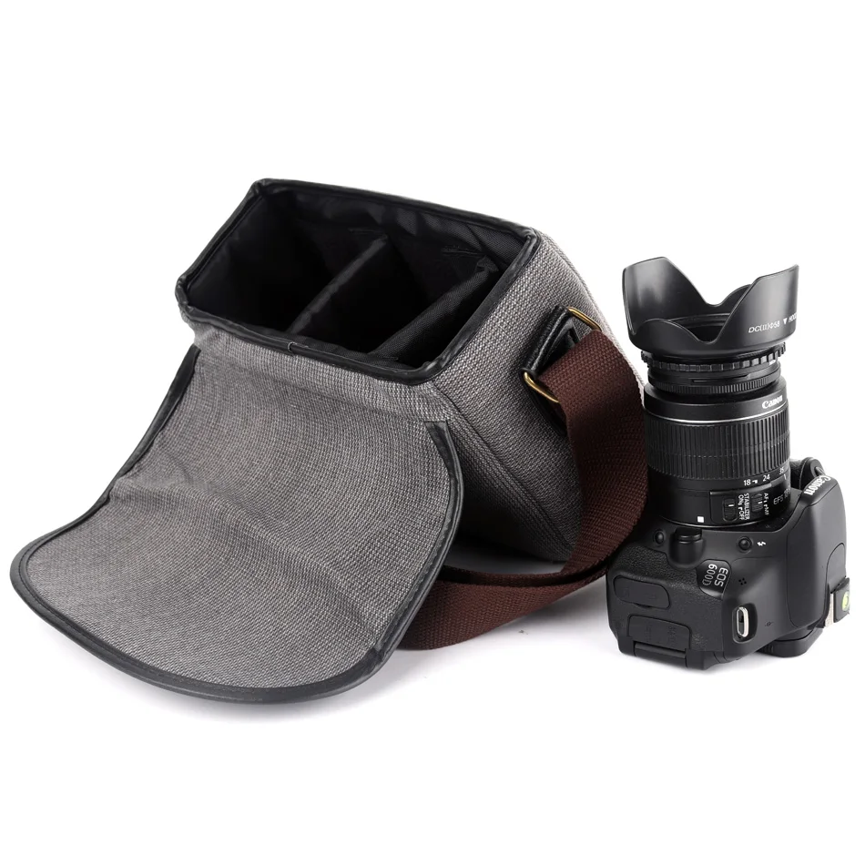 Ретро DSLR камера сумка через плечо для камеры Canon Nikon Sony alpha Panasonic Fujifilm Olympus фото