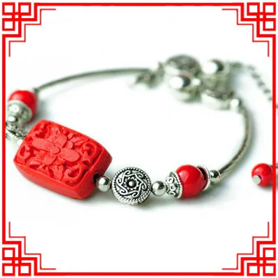 women ethnic anklets chains new handmade carved lacquerware foot chinese jewelry Miao silver vintage | Украшения и аксессуары