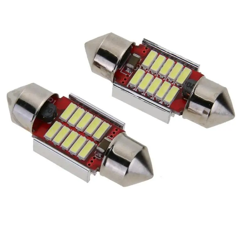2 шт. Автомобильные светодиодные лампы 4014 12SMD 12 в 1 8 Вт|Сигнальная лампа| |