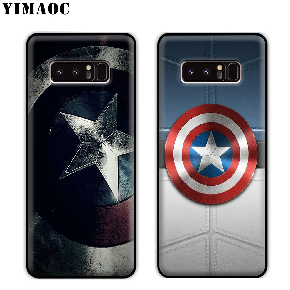 YIMAOC Мститель Капитан Америка мягкий силиконовый чехол для samsung Galaxy S10 S10e S9 S8 Plus S7 S6