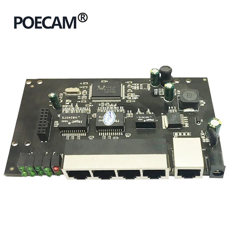 Настольное настенное крепление 5 портов POE коммутатор 65 Вт IEEE802.3af/at usb хаб 960P/1080P HD ip