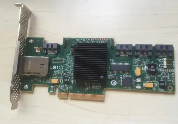 SAS сетевой адаптер 46M0908 и надписью HBA из 8 Порты разъёмы SFF8088 SATAX4 PCI E 2 0 X8 6 ГБ/сек.