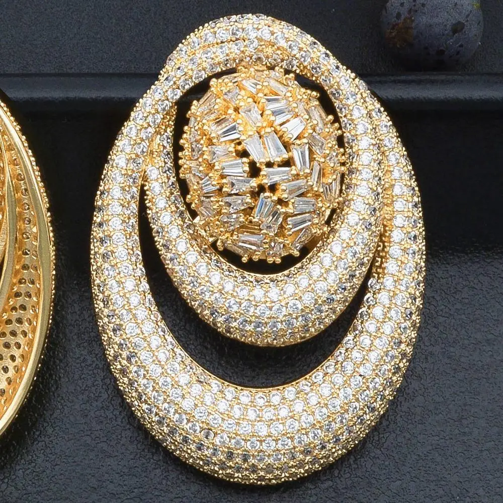 ModemAngel круг геометрические модные роскошные супер ааа фианиты обручальное платье