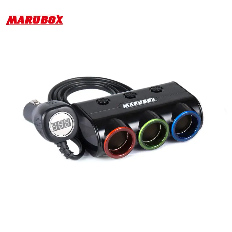 Marubox M12 Разветвитель пригуривателя в автомобиль с USB и Цифровой