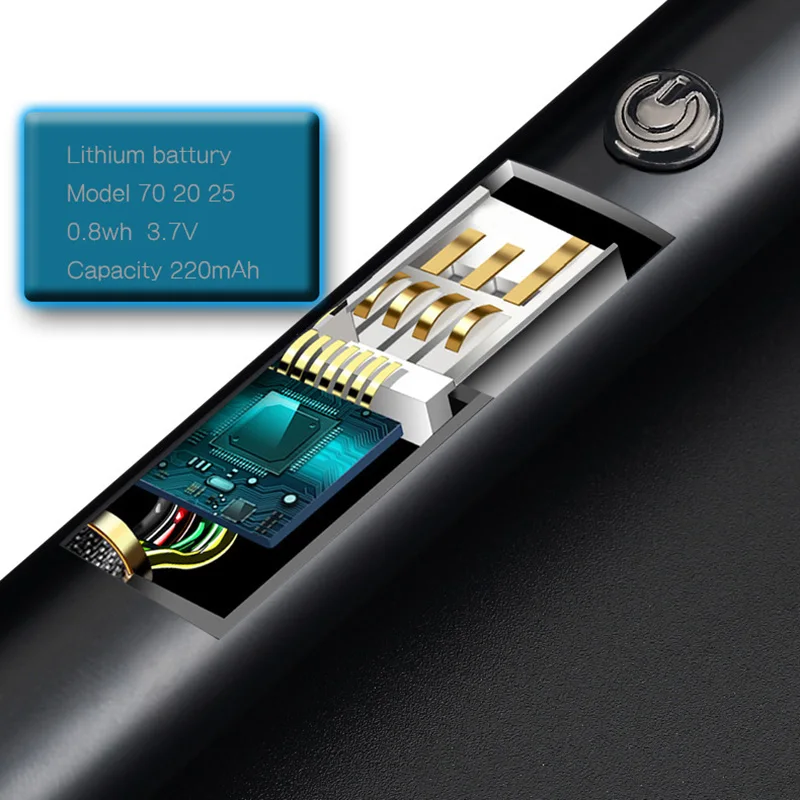 1 шт. электрическая зажигалка с подключением к USB 360 градусов вращение