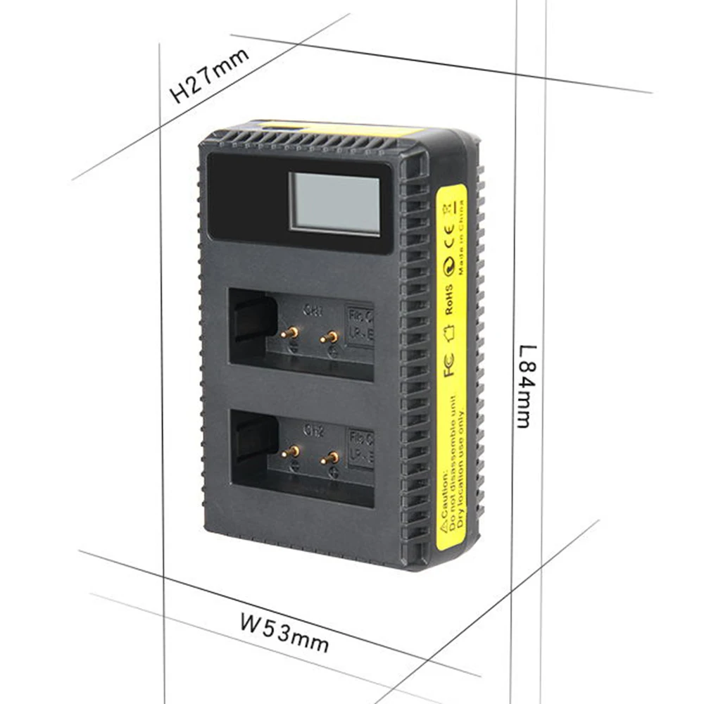 2X LP-E17 LPE17 LP E17 батарея для камеры Акку + LCD USB двойное зарядное устройство Canon EOS M3 750D