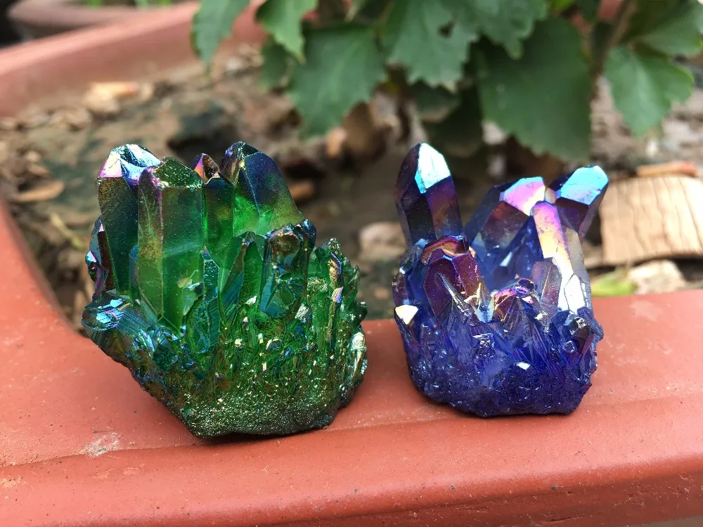 

Образец кристалла ауры кварца 76 г, 2 шт.