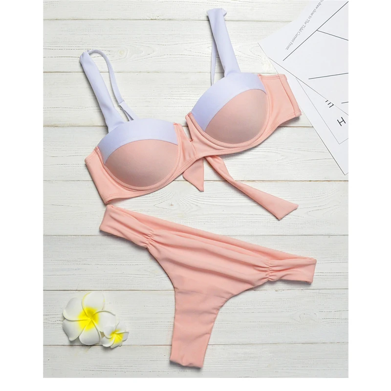 Imayio women bikini set push up swimsuit 2 colors S-XL swimwear 2018 new arrival free shipping beach wear | Женская одежда