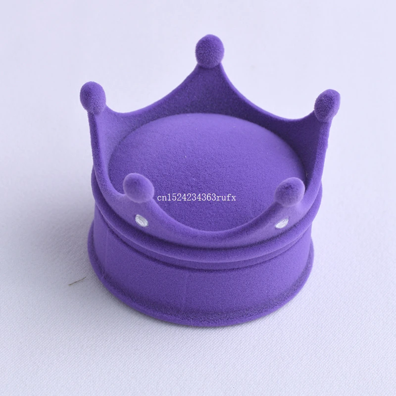 300pcs Crown Ring Box Velvet Display Earrings Gift Case Ear Stud Necklace Wedding Jewelry Storage Boxes Container | Дом и сад