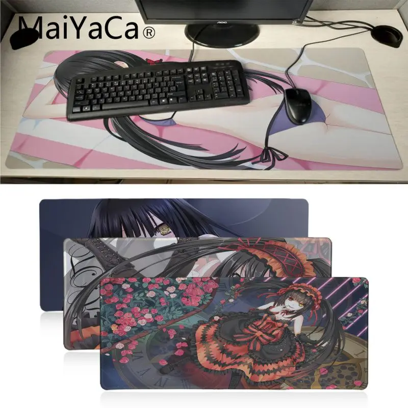 MaiYaCa DATE A LIVE Tokisaki Kurumi аниме уникальный настольный коврик игровой для мыши большой