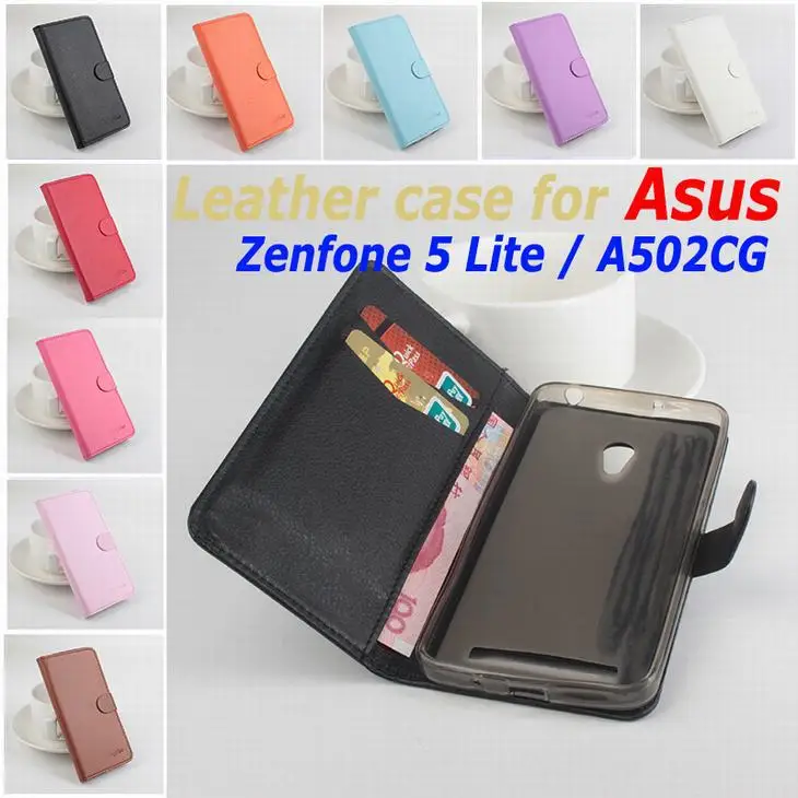 Классический кожаный чехол для Asus Zenfone 5 Lite/A502CG флип Корпус с отделением карт Zenfone5