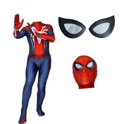 advance suit PS4 Marvels Человек-паук скоростной костюм отрицательный костюм косплей костюм Zentai взрослых детей Железный Панк Костюм Спайдермен комбинезоны - Цвет: advance suit