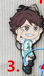 1 шт. аниме брелок Haikyuu! Karasuno старшеклассный волейбольный клуб Хината Shyouyou кулон брелок kulcstartoPortachiavi - Цвет: 3