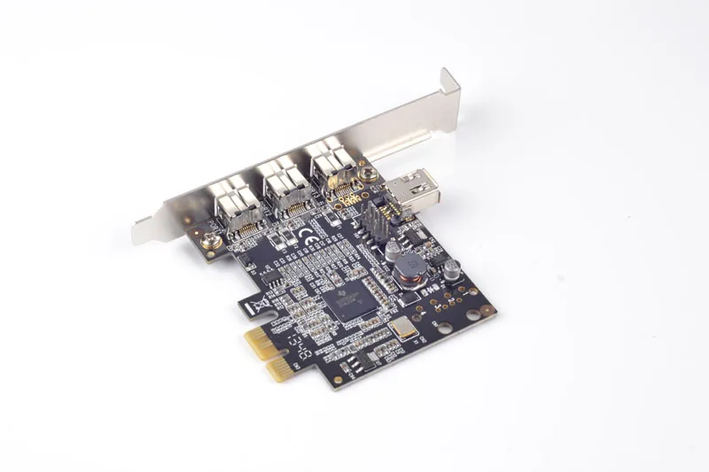 PCI-E до 1 порта Внутренний 1394a + 3 s Внешняя 1394b FireWire контроллер карты | Компьютеры и