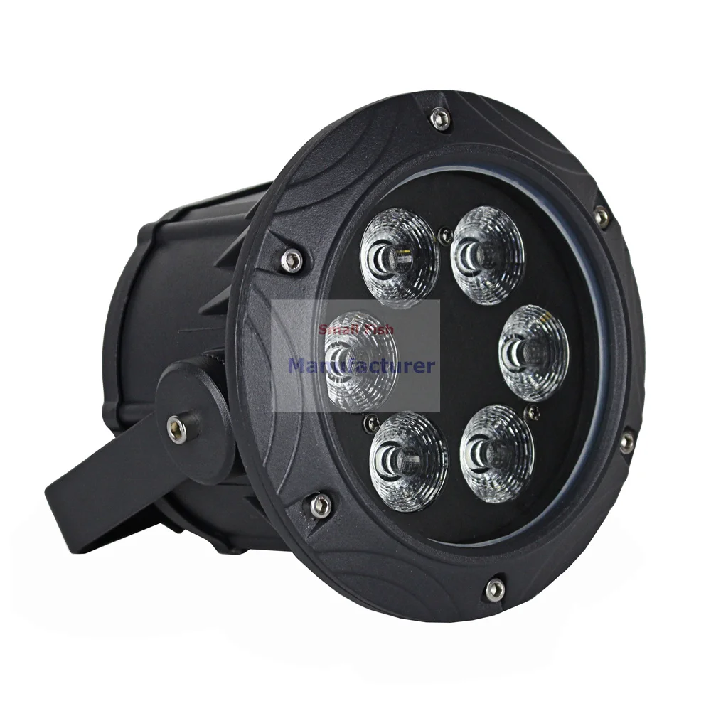 Водонепроницаемые прожекторы Par 6X10W RGBW 4 в 1 2 шт. уличные DMX IP65 мини размер подходит