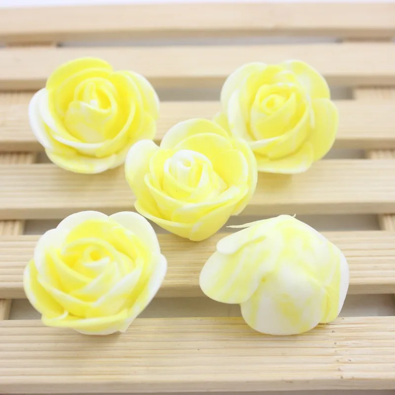 20 pcs / lot foam Pectoral Flower Head Wreath Pink Bouquet Wedding Dress Materials Decorative Wreaths Optional Color | Дом и сад