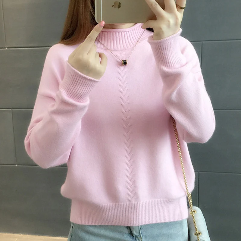 Surmiitro Knitted Winter Sweater Women Turtleneck 2019 Autmn Fashion Korean Ladies Long Sleeve Jumper Tricot Pullover Female | Женская