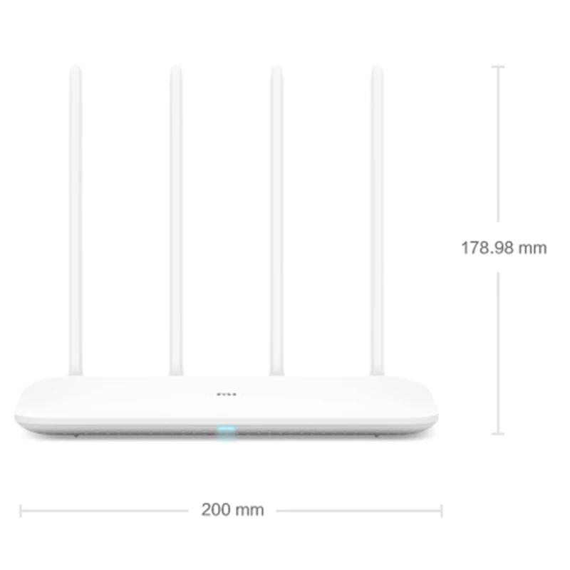 Оригинальный Xiaomi Mi Wi Fi маршрутизатор 4 ретранслятор 2 г 5 ГГц 128 МБ DDR3 1200 Dual Core 880 мГц приложение Управление