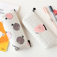 1x pomegranate strawberry large capacity pen bag cosmetic bag of students pencil case kawaii school office stationery 10pcs