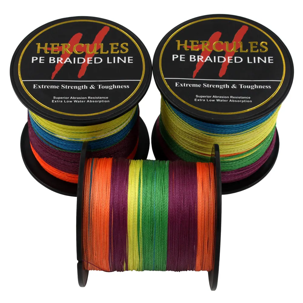 Hercules полиэтиленовая плетеная рыболовная леска многоцветный Морской рыболовный