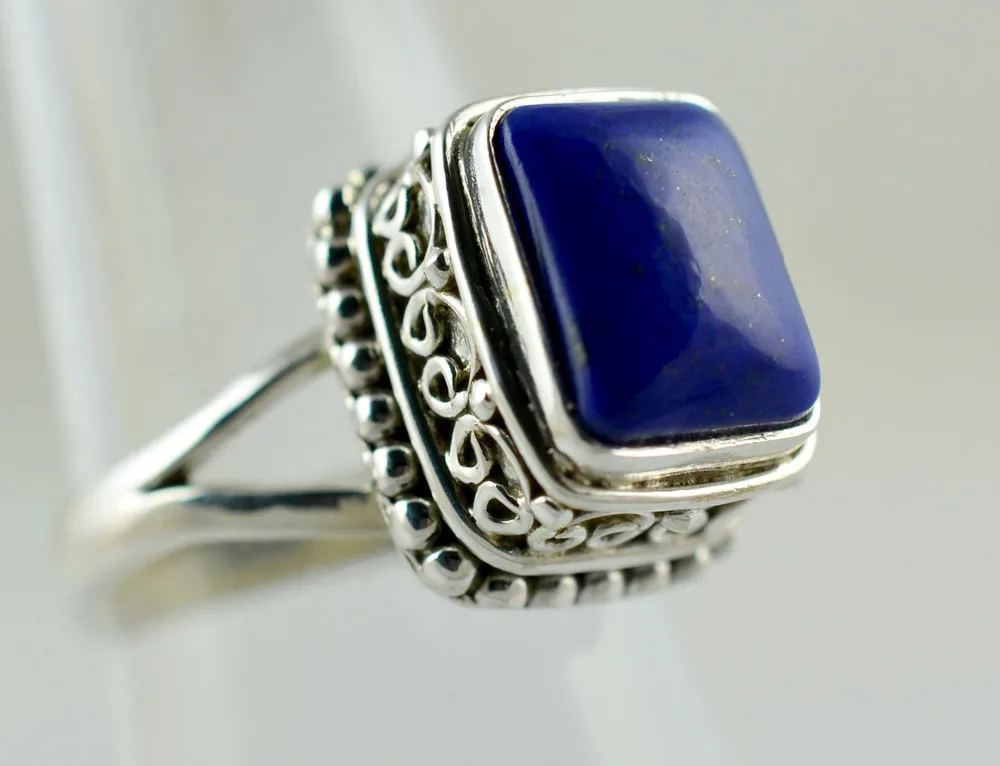 yi qi pin Women's Jewelry Fashion Silver blue Ring Gemstone Birthday Gift Bridal Engagement Rings | Украшения и аксессуары