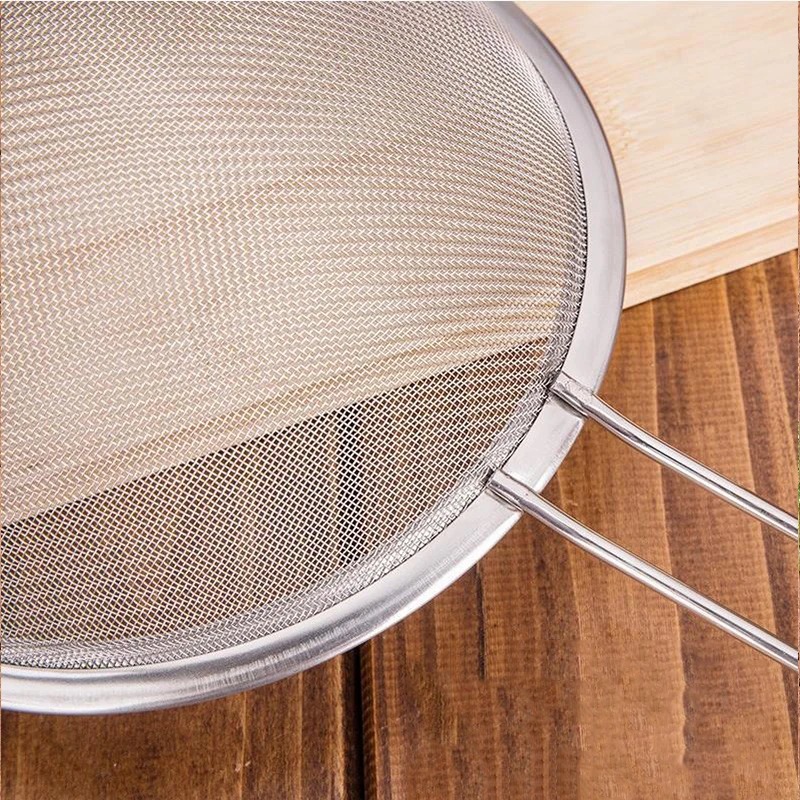 DIY проволока тонкой сетки сито для муки, решето масляный фильтр Дуршлаг нержавеющая сталь 1 шт. кухонные инструменты