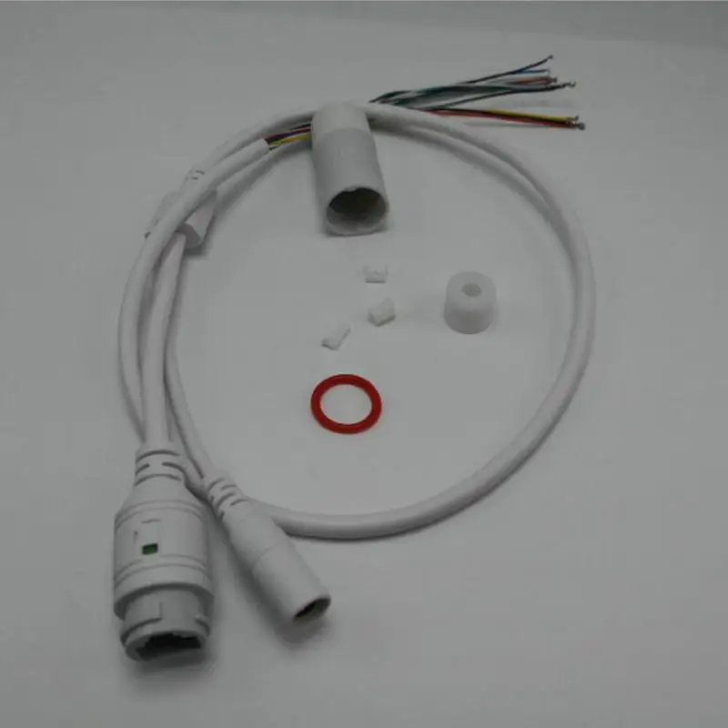 CCTV IP POE сеть WiFi HD камера PCB модуль видео Мощность всепогодный POE кабель RJ45 Женский и DC Мужской Белый для