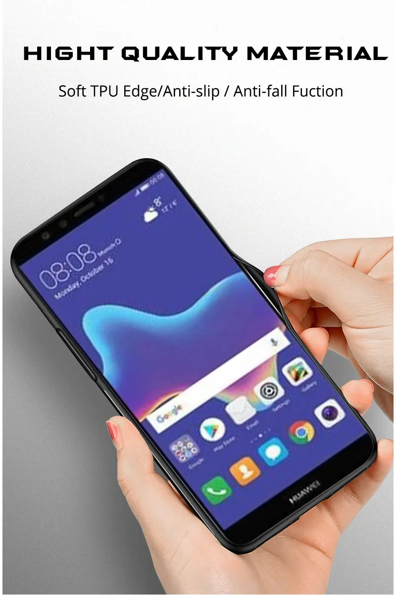 Чехол YOUVEI для huawei Y9 Y 9 Чехол черный мягкий ТПУ задняя крышка для huawei Y9 чехол 5,93 дюймов чехол для телефона