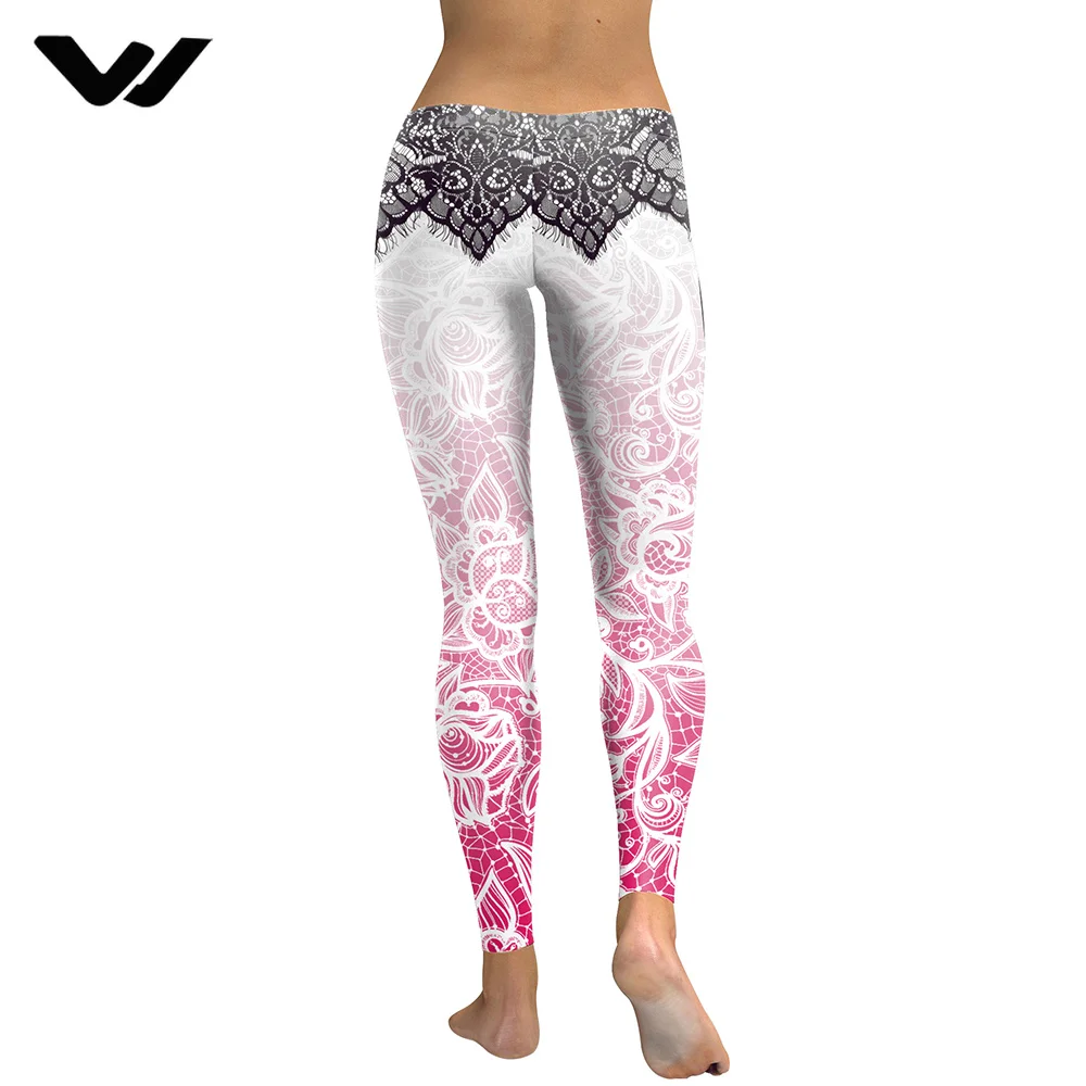 Yoga Pants Women Leggings Mandala Flower 3D Digital Printing Sport Seamless Slim Fitness Woman Leggins Pencil | Спорт и развлечения