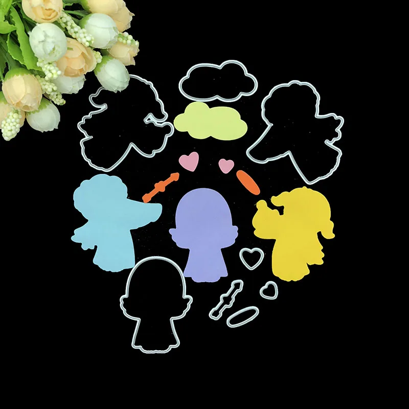 8 шт. трафарет для рукоделия скрапбукинг фотоальбом декоративное тиснение