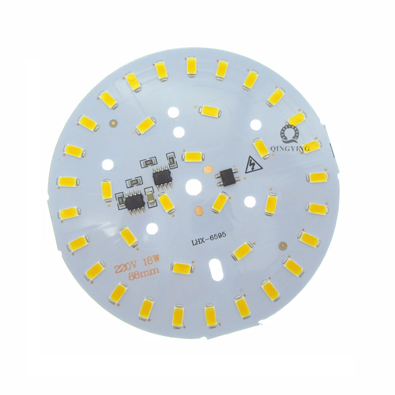 50 шт. 220 В SMD5730 светодиодный 3 Вт 5 Вт 7 Вт 10 Вт 12 Вт 15 Вт 18 Вт 24 Вт белый/теплый белый светодиодный светильник PCB интегрированный Смарт IC драйвер лампы пластины