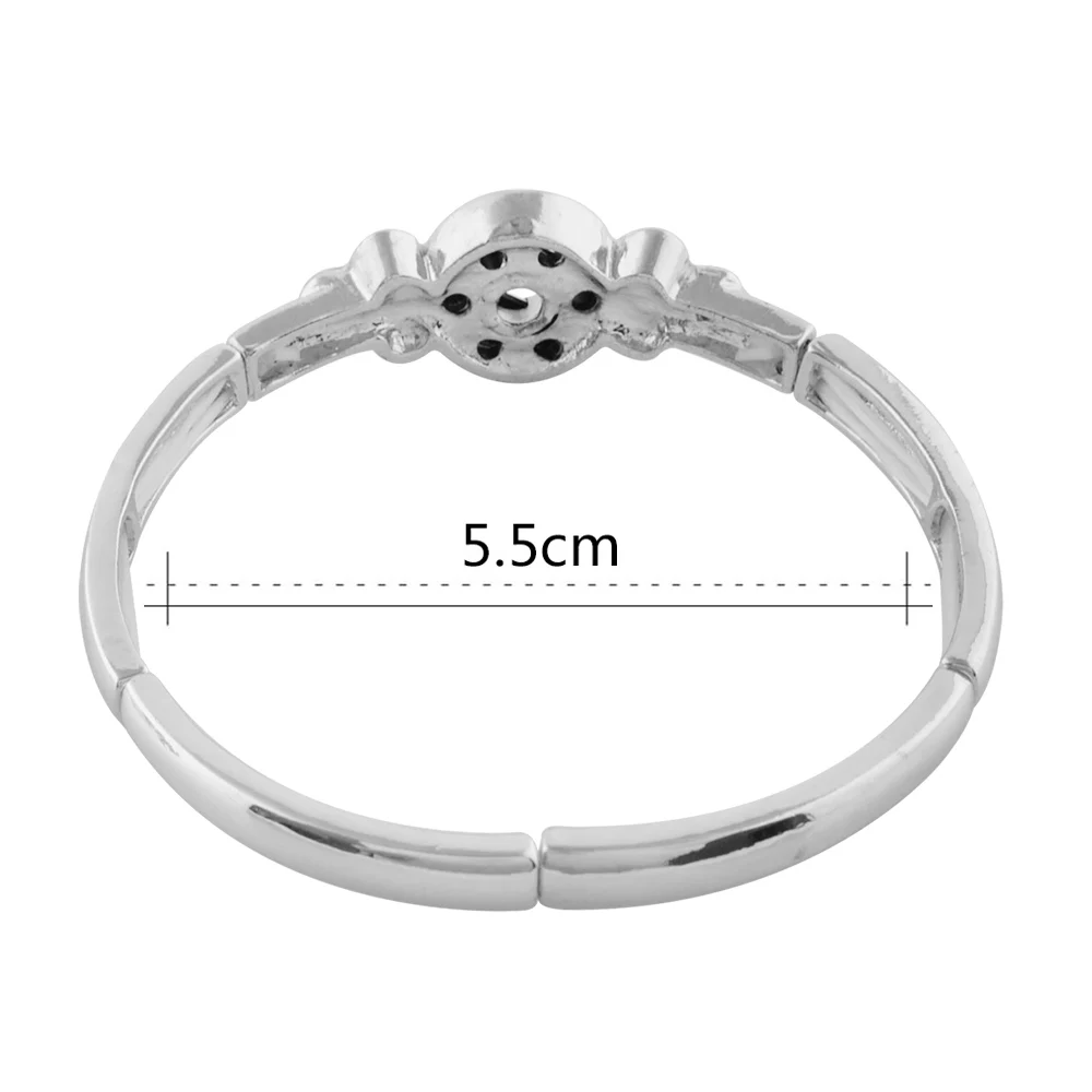 Серебряный браслет с застежкой для женщин подходит DIY 12 мм защелкивающиеся ювелирные изделия эластичные кнопки браслет ювелирные изделия