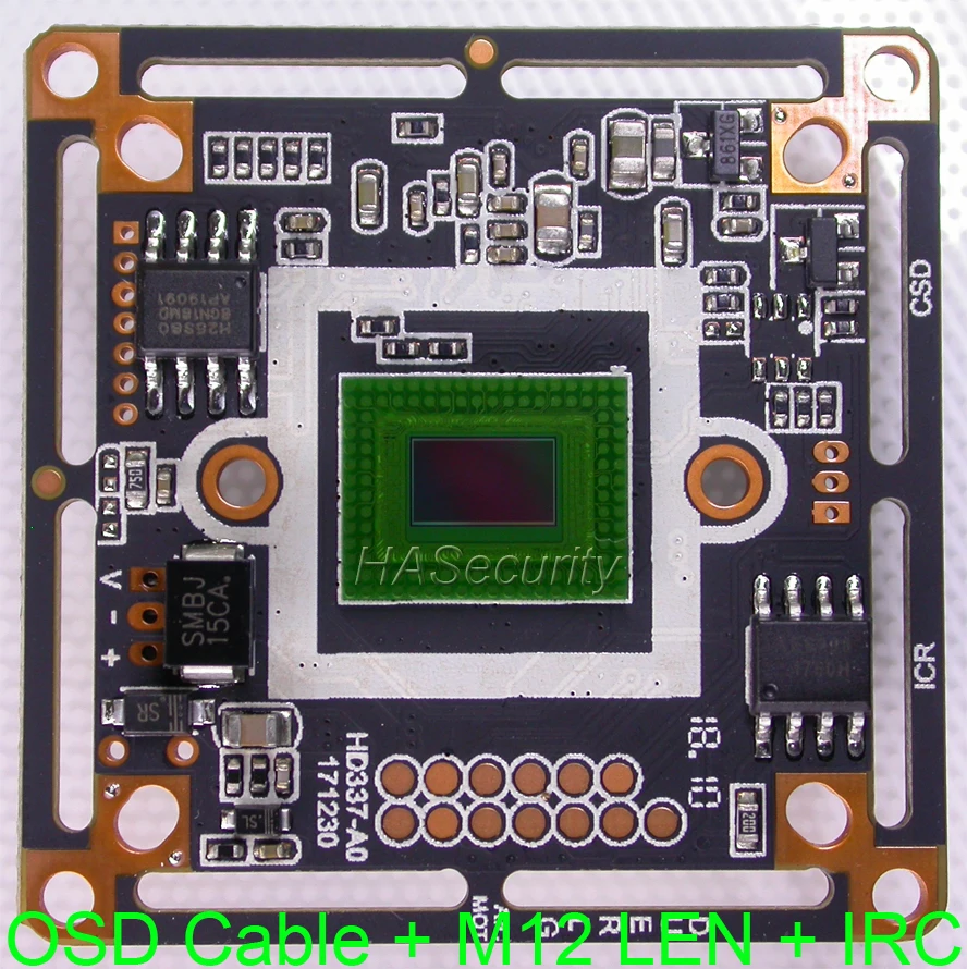 AHD-H(1080 P) 1/2. " Sony starvis IMX307 CMOS+ NVP2441 камера с модулем печатной платы+ OSD кабель+ M12 объектив+ IRC(UTC