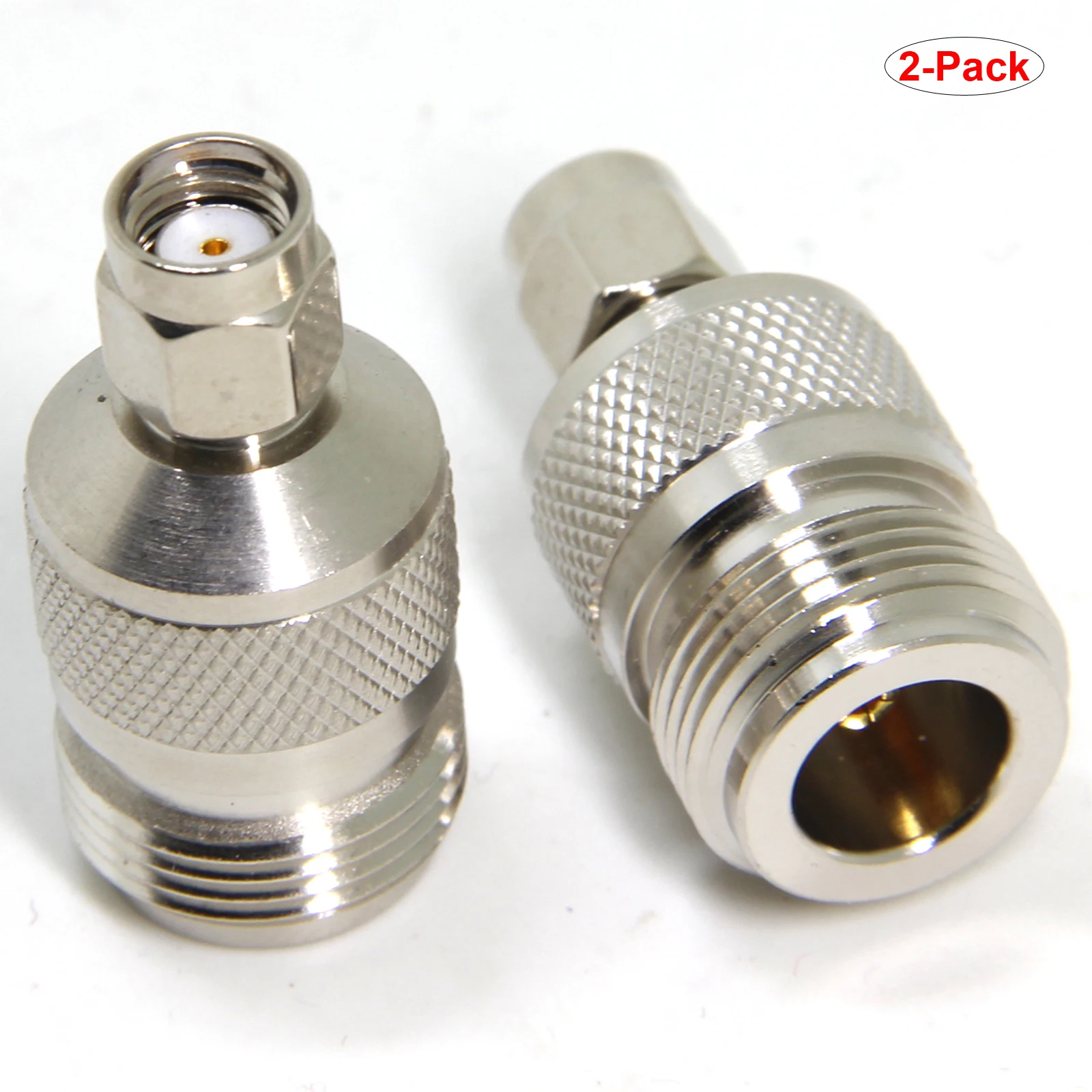 

2-Pack RP-SMA Reverse Polarity Male to N-Type Female Antenna Cable Adapter Connector for WiFi Antenna/Extender/ Extension Cable